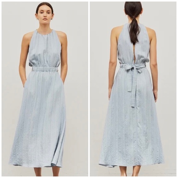 Grade & Gather Dresses & Skirts - NWT Grade & Gather Tie Belt Dress - Bluebell